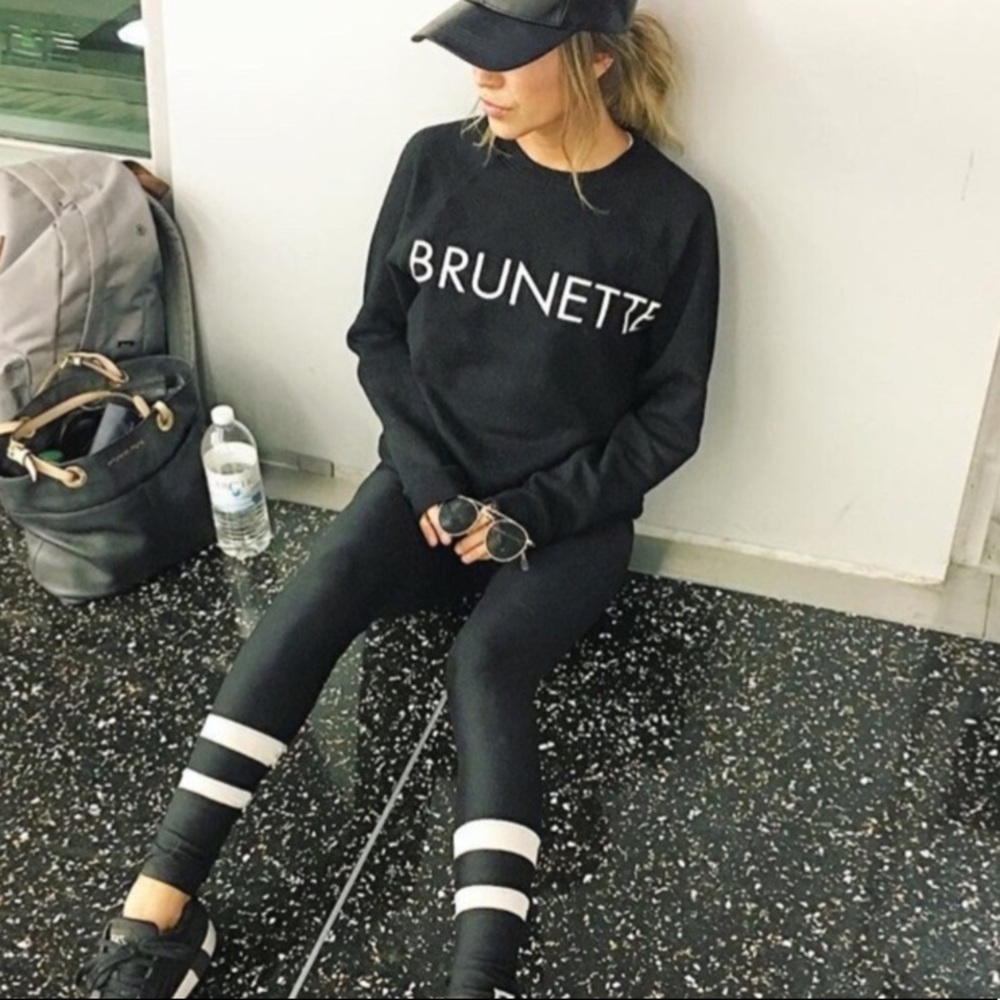 GTS clothing white anklet Apex varsity legging NWT